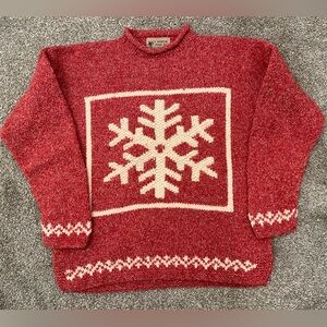 Handknit wool sweater